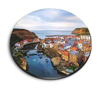 1x Round MDF Magnet 6cm - Staithes Scarborough North Yorkshire - Fridge Locker Office Whiteboard Toolbox #52138