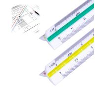 1x Scale Ruler, 30cm Plastic Architect Scale Rule with 6 Scales (1:20-1:125) for Engineering & Architecture