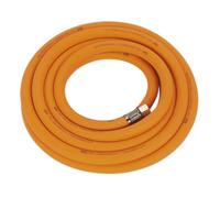1x Sealey 5m Hybrid High Visibility 10mm Diam Air Hose With 1/4"BSP Unions