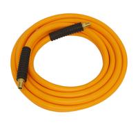 1x Sealey 5m Hybrid High Visibility 8mm Diam Air Hose With 1/4"BSP Unions