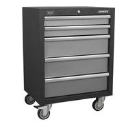 1x Sealey 650mm Modular 5 Drawer Mobile Cabinet - APMS58