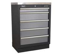 1x Sealey 680mm Modular 5 Drawer Cabinet - APMS59