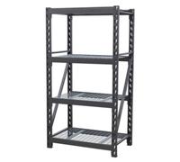 1x Sealey 978mm Heavy-Duty Racking Unit 4 Mesh Shelves 640kg Capacity Per Level