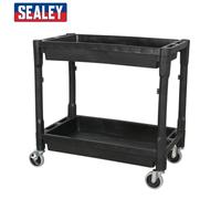 1x Sealey Heavy-Duty Trolley 2-Level Composite - CX204