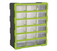 Sealey Drawer Cabinet Box APDC18HV18 18-Drawer Hi-Vis Green/Black