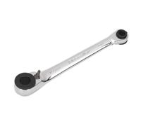 Sealey AK6968 Ratchet Spanner Reversible 1/4inHex X 10Mm Hex
