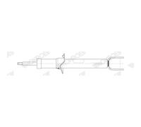 1x Shock Absorber (Single) 376274SP Front Monroe O.E Spectrum 2053200130