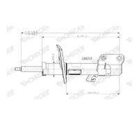 1x Shock Absorber (Single) G8659 Front Right Monroe Original E43023NA0C