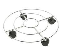 1x Siena Garden Plant Roller Chrome Ø35cm 60 KG Load Capacity Flowerpot Roll New