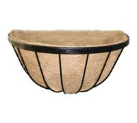 1x Siena Garden Wall Light Wrought 35 CM With Coconut Inlay Metal Flowers Plants