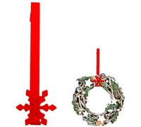1x Snowflake Over The Door 'Christmas' Wreath Hanger- Red or White (Red)