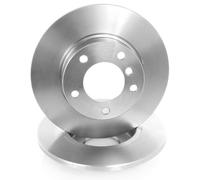 2x Solid Brake Discs Front Right and Left for BMW 3 E36 1990-2000, Z3 1995-