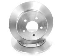 2x Solid Brake Discs Rear Right & Left for CHRYSLER VOYAGER, JEEP CHEROKEE 2000-