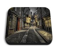 1x Square MDF Magnet 5cm - Famous York Shambles England UK - Fridge Locker Office Whiteboard Toolbox #50861