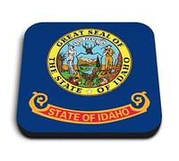 1x Square MDF Magnet 5cm - Idaho Flag Vector Emblem - Fridge Locker Office Whiteboard Toolbox #60749