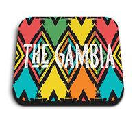 1x Square MDF Magnet 5cm - The Gambia African Tribal Design - Fridge Locker Office Whiteboard Toolbox #60153