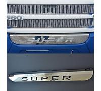 1x Stainless steel front bottom grill badge SUPER sign decoration for Scania R series