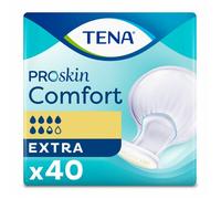 1x TENA ProSkin Comfort Extra - Pack of 40 - Large Incontinence Pads - 2100ml