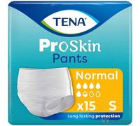 1x TENA ProSkin Pants Normal Incontinence Pants - Small - Pack of 15 - 1010ml