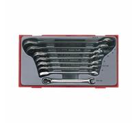 1x Teng Tools 8 Piece Tray Ratcheting Spanner Set DIY Workshop - TTT6508R