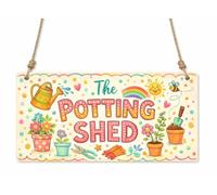 1x The Potting Shed Garden Metal Hanging Sign/Plaque Gift Novelty cpt14
