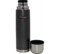 1x Thermos Stainless Steel Vacuum Insulated Flask Black and Silver 1Ltr 187026
