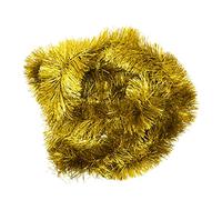 1x Tinsel Garland Chunky, 2 Meter Each, Hanging Luxury Tinsel, for Christmas Party Supplies, Seasonal Indoor and Outdoor Decorations (Holographic Gold)