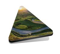 1x Triangle MDF Magnet 6cm - Mam Tor Peak District Winding Road UK - Fridge Locker Office Whiteboard Toolbox #51407