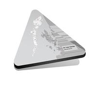 1x Triangle MDF Magnet 6cm - Outer Hebrides District - Fridge Locker Office Whiteboard Toolbox #55581
