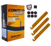 1x tube Continental 33-622 (28x1.30) DV 40mm Dunlop valve + tire lever