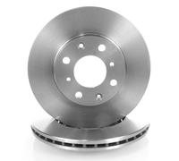 2x Ventilated Brake Discs Front for HONDA JAZZ II (GD, GE) 03.2002-12.2003
