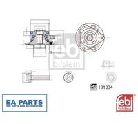 1x Wheel Bearing Kit for OPEL ASTRA K FEBI BILSTEIN 181034 fits Front Axle