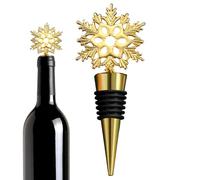 1x Wine Bottle Stoppers, Airtight Wine Saver, Zinc Alloy Wines Bottle Corks, Decorative Christmas Topper, For Party, Champagne, Beverage, Home Bar, Carnival, Holiday, Restaurant, Camping, New Year