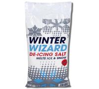 1X Winter Wizard De Icing White Rock Salt 10Kg Bag Ice Snow Remover Ideal For Driveways Paths And Roads