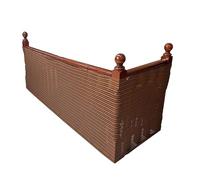 1X0.8M Child Safety Protective Net Multipurpose Durable Stair Balcony Banister Rail Guard Kids Stair Protection Safe Fine Mesh (Coffee)