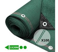 (1x20m, Green) VOUNOT Privacy Netting HDPE Shading Net, 95% Shading Rate