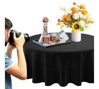 1x2m Black Sheet Photography Backdrop Cloth, 3.2x6.5ftThick Non-Reflective Studio Scene Background with Reinforced Crossbar Holes for Portraits, Product Shoots, Video, Live Streaming