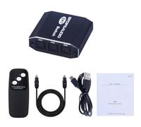 1x3 Audio Splitter, 1-in-3 Out Splitter Audio Video Distributor Box Support HDR UHD 2.0 Support SPDIF Optical Digital Audio