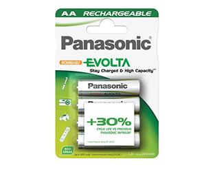 1x4 Panasonic NiMH Mignon AA 1900 mAh Ready to Use
