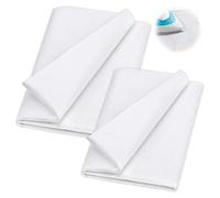 1x5m Iron On Interfacing 2Pcs Fusible Interfacing Fabric for Quilting Crafting Embroidery Collars Topstitching and Dress Making(White)