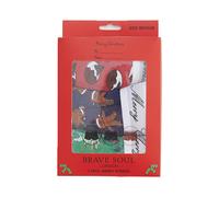 (1XRED 1XGREEN 1XNAVY/WHITE PRINT, X-Large) Brave Soul Dino 3 Pack Boxers