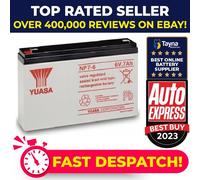 GENUINE YUASA NP7-6, 6V 7AH (as 7.5Ah & 8Ah) MICROCAT BAIT BOAT BATTERY