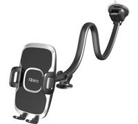 1Zero Solid Car Truck Phone Mount Holder with 14-Inch Gooseneck Long Arm, Windshield Window Mobile Holders w/Industrial-Strength Suction Cup, Anti-Shake Stabilizer Compatible All Cell Phones iPhone