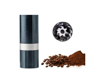 1Zpresso Q Air Manual Coffee Grinder Heptagonal Assembly Stainless Steel Conical Burr, Plastic casing, Lightweight, Travel Sized Fits in The Plunger of AeroPress, Numerical Adjustable Setting Black