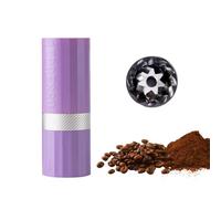 1Zpresso Q Air Manual Coffee Grinder-Purple, Mini Slim Travel Sized Fits in the plunger of AeroPress, Stainless Steel Conical Burr, Numerical Adjustable Setting for Pour Over French Press Cold Brew
