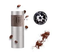 1Zpresso Q Manual Coffee Grinder, Mini Slim Travel Sized Fits in the plunger, Stainless Steel Conical Burr, Numerical Adjustable Setting for Pour Over French Press Cold Brew