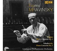 ブラームス : ピアノ協奏曲 第2番 | チャイコフスキー : ピアノ協奏曲 第1番 (Brahms : Piano Concerto No.2 | Tchaikovsky : Piano Concerto No.1 / Evgeny Mravinsky | Leningrad Philharmonic Orchestra) [CD] [国内プレス] [日本語帯解説付]