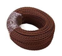 2 * 0.75 Core Wires The Wire Cable Braided,Twisted Textile Cable,for Family Restaurant Decoration(Svart,5M)