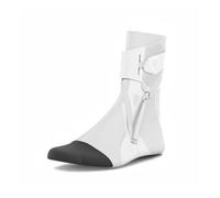 2.0 Ankle Support Brace, Double Compression Sleeve for Men and Women. Ultralight Wrap. Maximum Protection for Ankle Injuries for All Sports - White (M, Left)