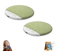 2.0 Bluetooth Pillow Speakers for Sleeping, 2.0 Portable Under Pillow Speaker with White Noise Timer Wireless Sleep Aid with Stereo Bass Private Sleep Headphones (2Green)